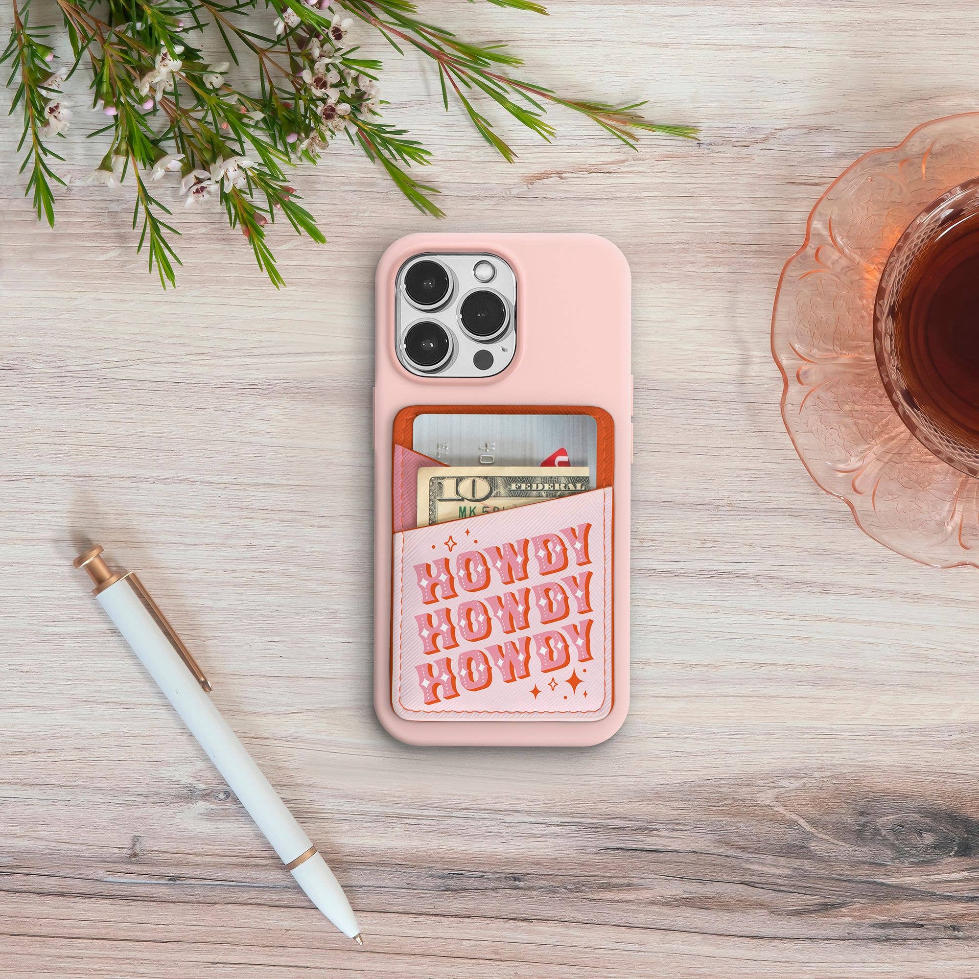 Studio Oh! Howdy Partner Stick-On Cell Phone Wallet Kawaii Gifts 846307087418