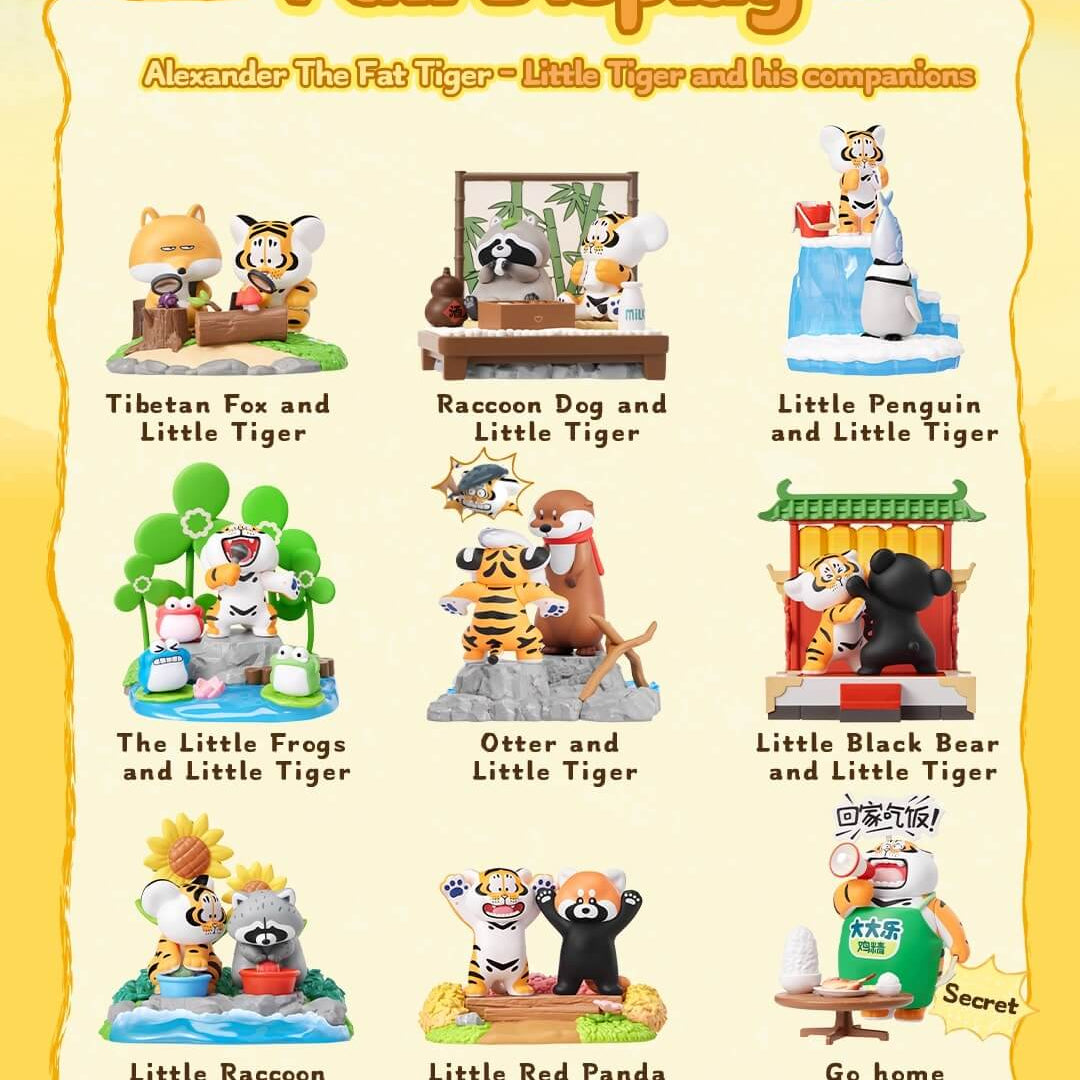 Su Plushies Alexander the Fat Tiger - Little Tiger and His Companions Surprise Box Kawaii Gifts