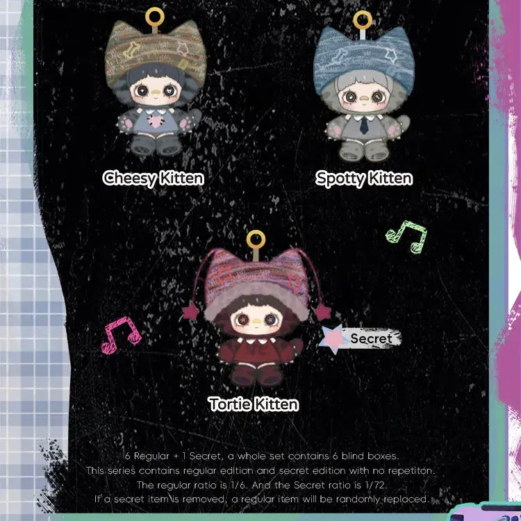 Su Plushies Maymei Kitten Academy Plush Bag Charm Blind Box Kawaii Gifts