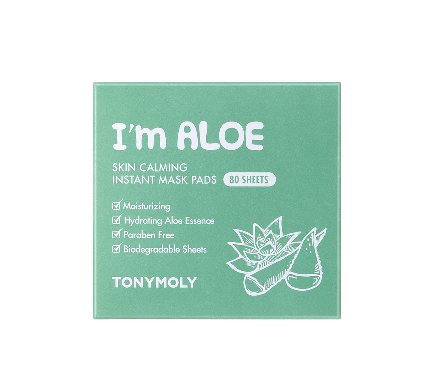 TONYMOLY I'm Aloe Skin Calming Instant Mask Pads Kawaii Gifts