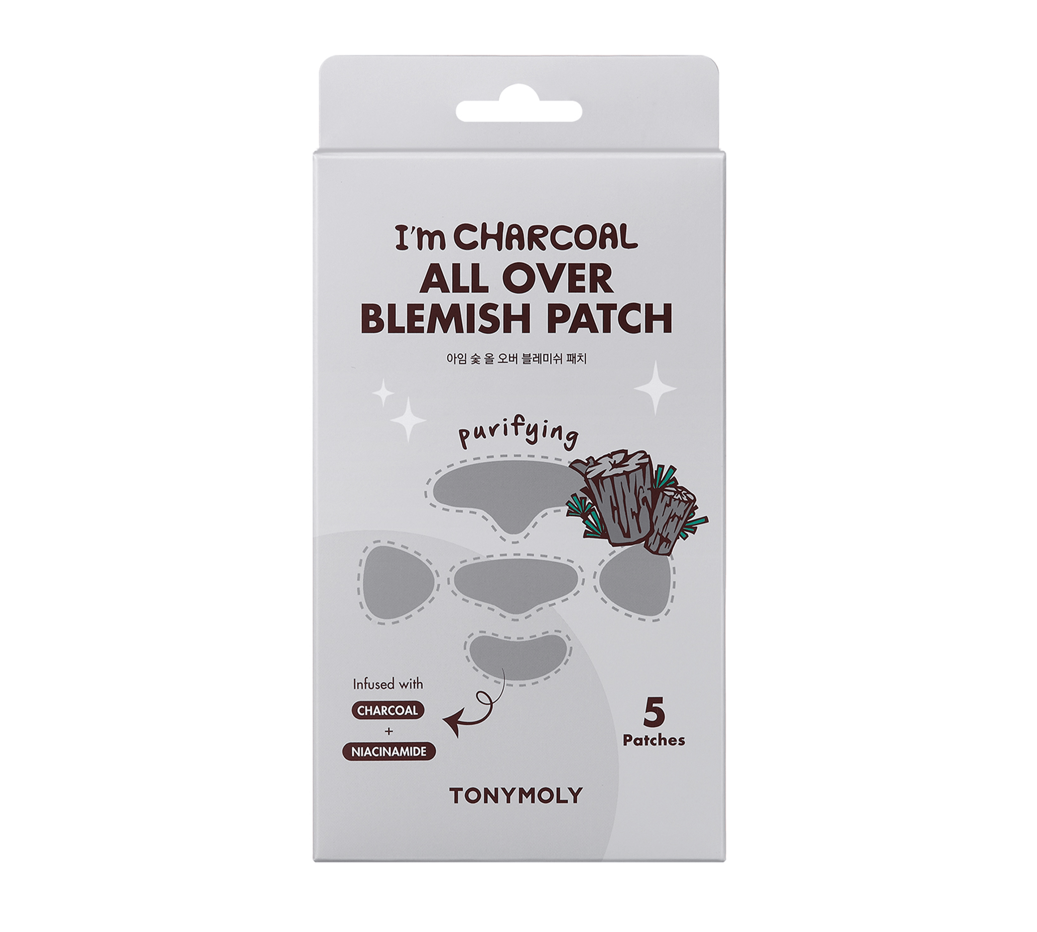 TONYMOLY I'm Charcoal All Over Blemish Patches Kawaii Gifts