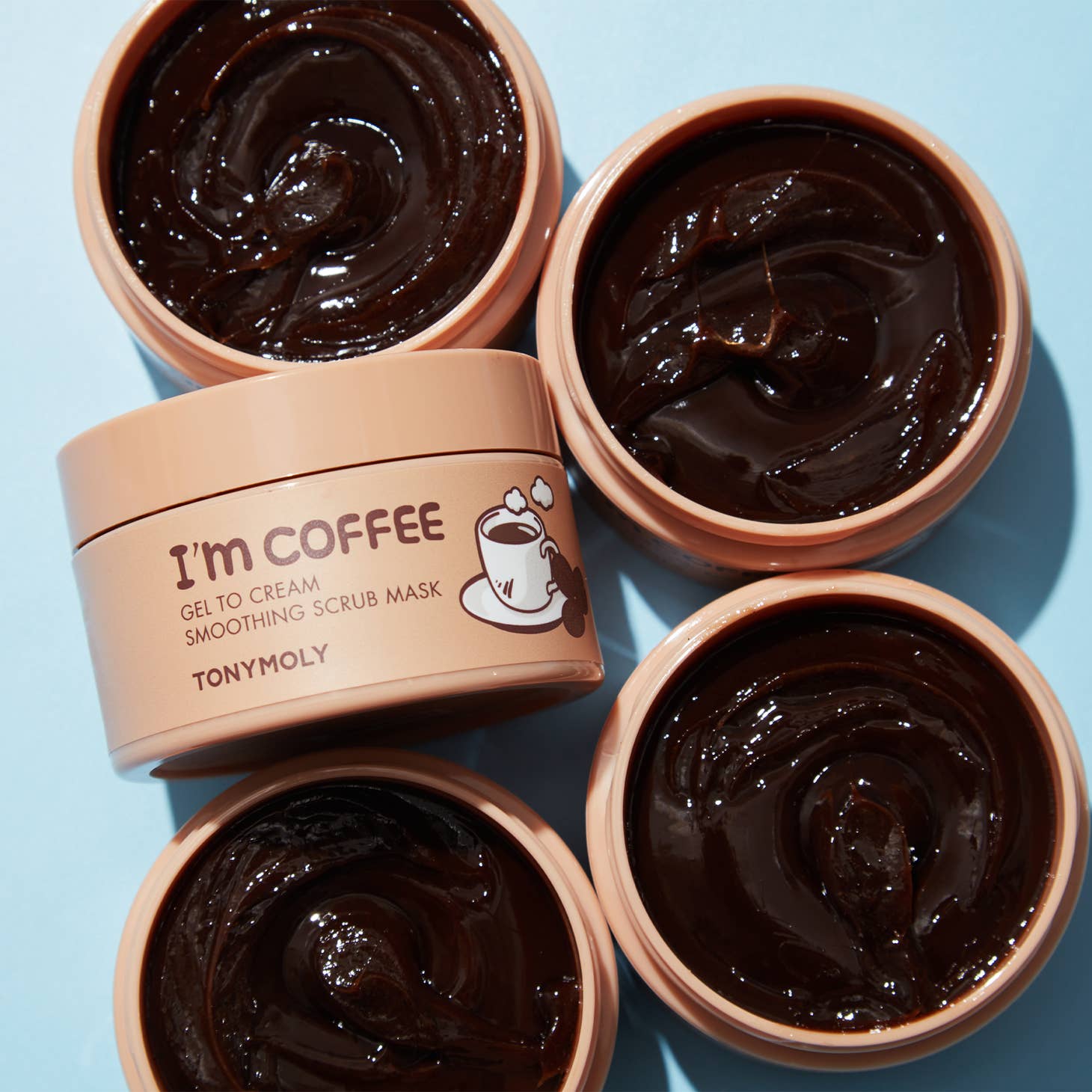 TONYMOLY I'm Coffee Gel To Cream Smoothing Scrub Mask Kawaii Gifts