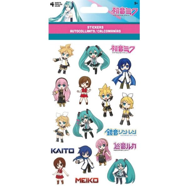 Trends International Hatsune Miku 4-Sheet Stickers Kawaii Gifts 042692065981