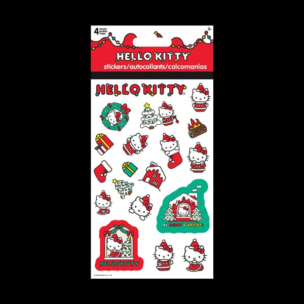 Trends International Hello Kitty Christmas 4-Sheet Stickers Kawaii Gifts 663542507897