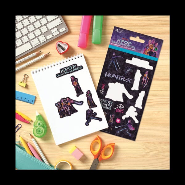 Trends International Kpop Demon Hunters 4-Sheet Stickers Kawaii Gifts 663542520186