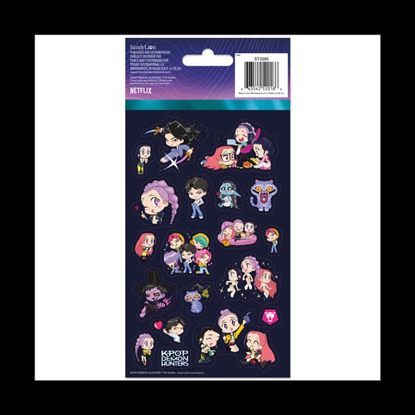 Trends International Kpop Demon Hunters 4-Sheet Stickers Kawaii Gifts 663542520186