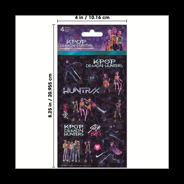 Trends International Kpop Demon Hunters 4-Sheet Stickers Kawaii Gifts 663542520186