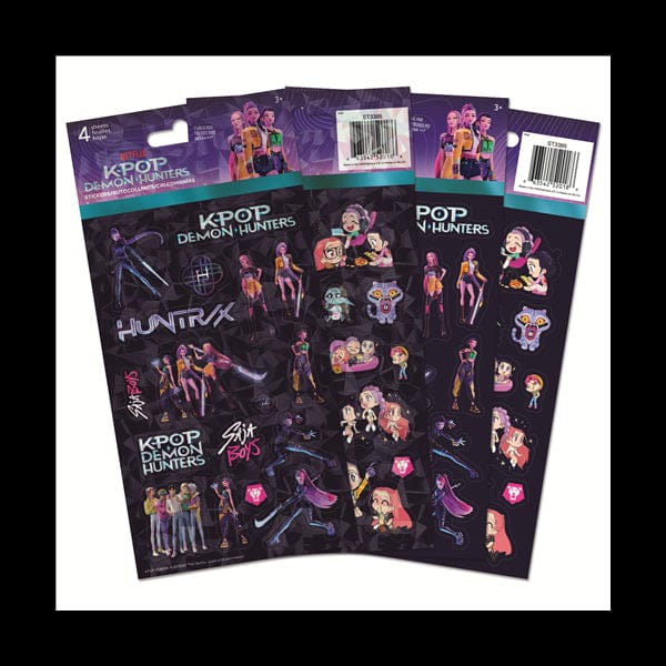 Trends International Kpop Demon Hunters 4-Sheet Stickers Kawaii Gifts 663542520186