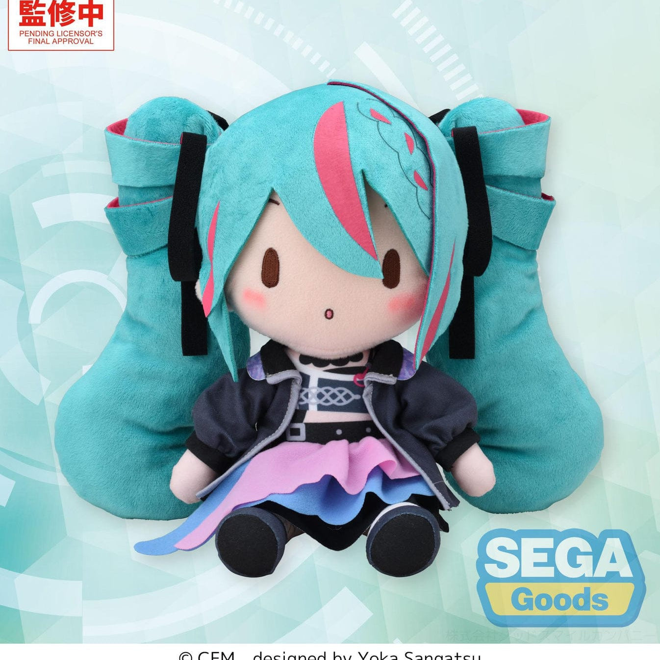 Unity Hatsune Miku fuwa petit M Plush "Hatsune Miku" -Punk!- Kawaii Gifts 4573628562169
