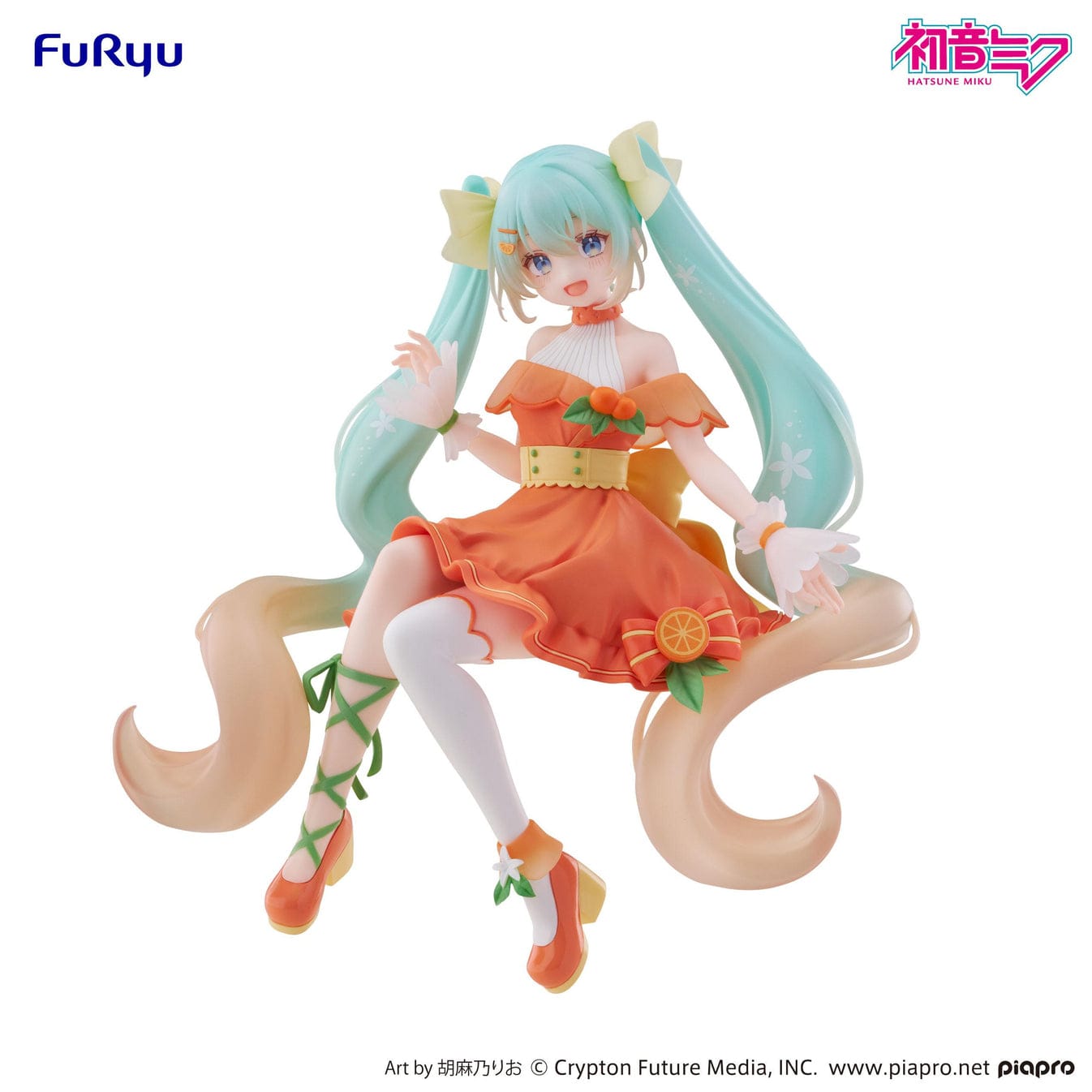 Unity Hatsune Miku Noodle Stopper Figure Citrus Ver. Kawaii Gifts 4571623510215