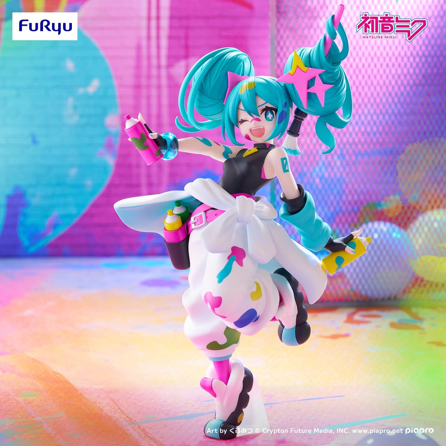 Unity Hatsune Miku Trio-Try-It Paint Girl Figure Kawaii Gifts 4571623503453