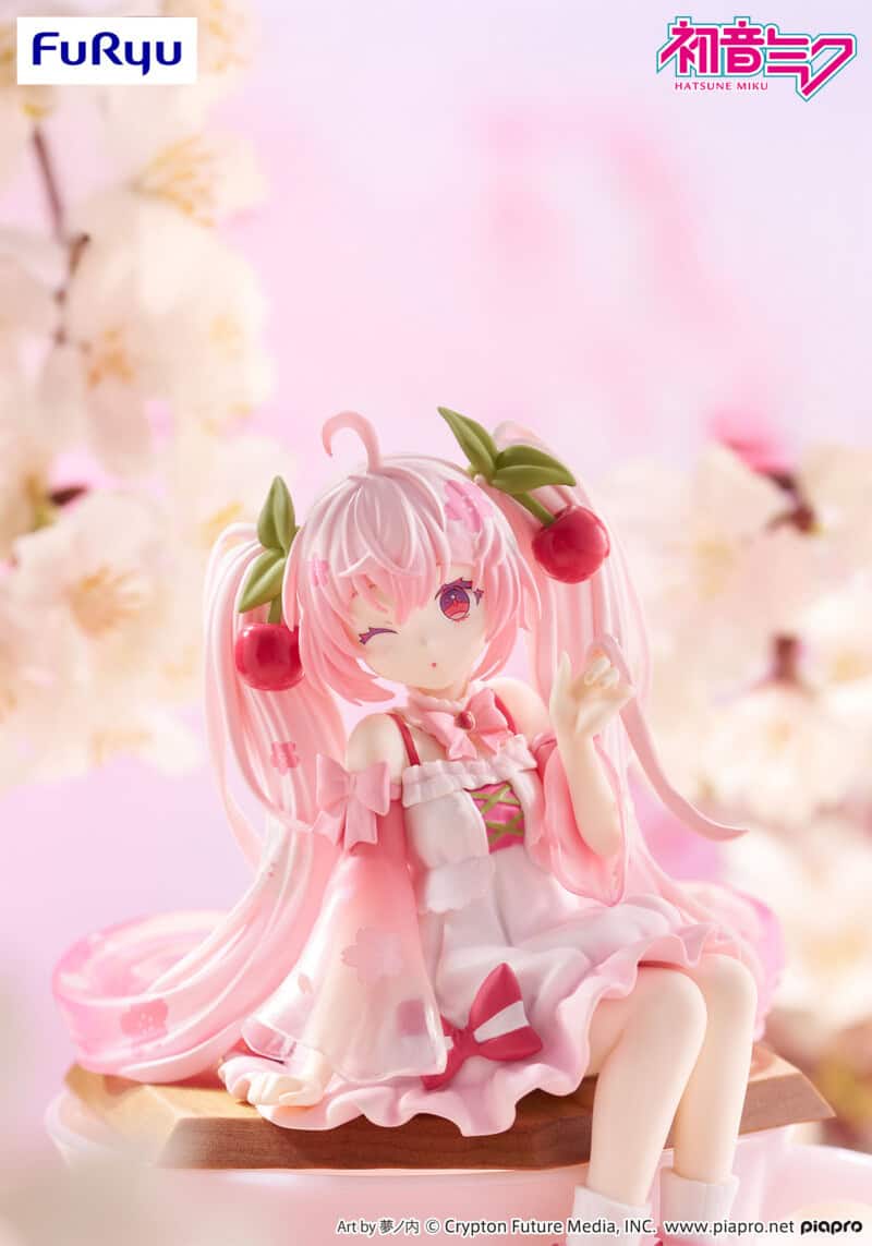 Unity Sakura Miku 2025 Wink Ver. Hatsune Miku Noodle Stopper Figure Kawaii Gifts 4580736410741