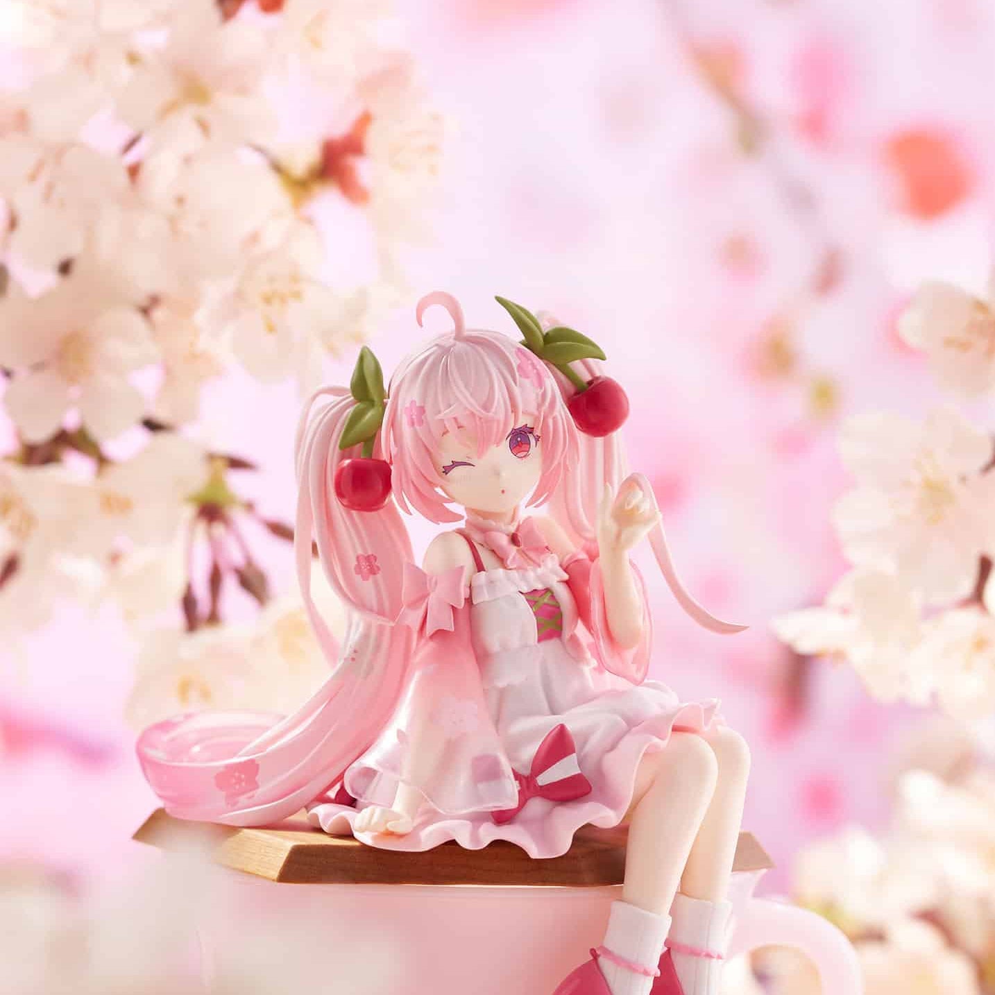 Unity Sakura Miku 2025 Wink Ver. Hatsune Miku Noodle Stopper Figure Kawaii Gifts 4580736410741