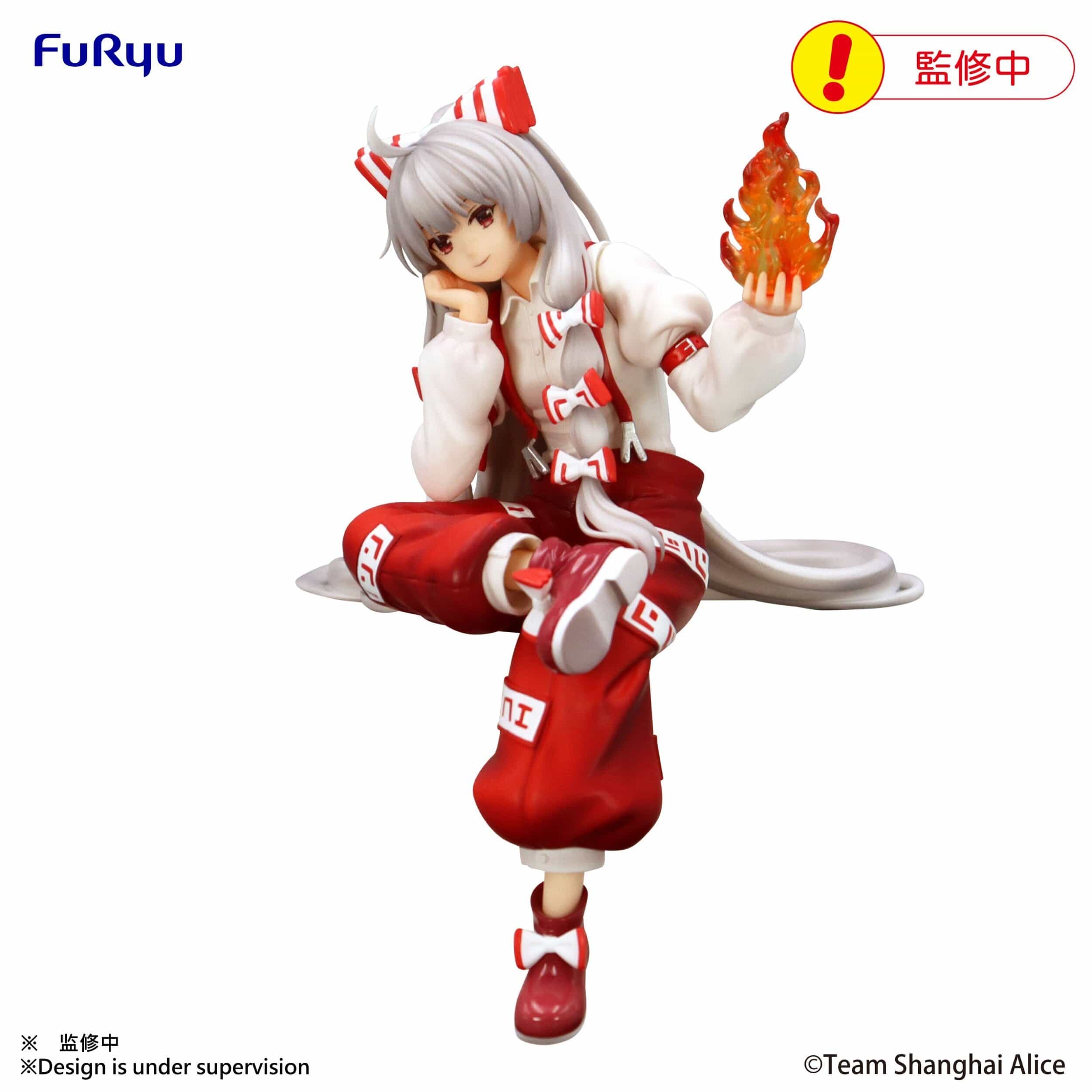 Unity TOUHOU PROJECT - Fujiwara no Mokou Noodle Stopper Figure Kawaii Gifts