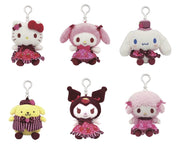 Weactive Chocolate & Strawberry 6" Plushies with Clips: Cinnamoroll, Hello Kitty, Pompompurin, My Melody, Kuromi, My Piano Kawaii Gifts