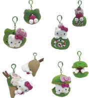 Weactive Hello Kitty Matcha Sweet Treats 6" Plushies with Clips Kawaii Gifts