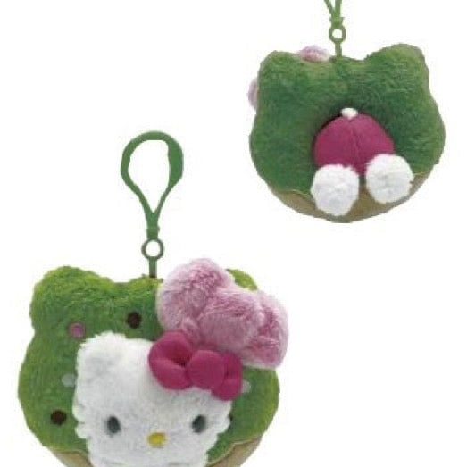 Weactive Hello Kitty Matcha Sweet Treats 6" Plushies with Clips Matcha Donut Kawaii Gifts