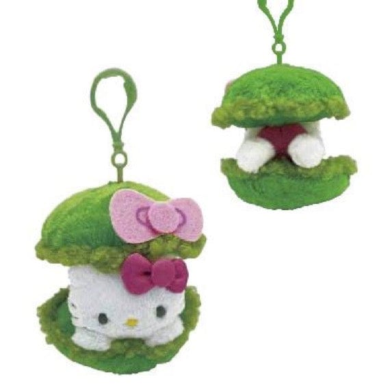 Weactive Hello Kitty Matcha Sweet Treats 6" Plushies with Clips Matcha Macaron Kawaii Gifts