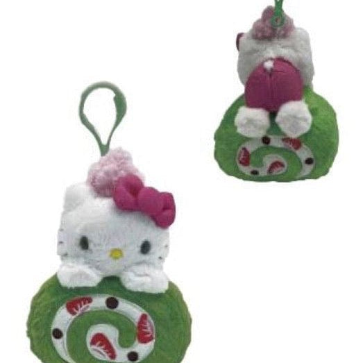 Weactive Hello Kitty Matcha Sweet Treats 6" Plushies with Clips Matcha Roll Cake Kawaii Gifts