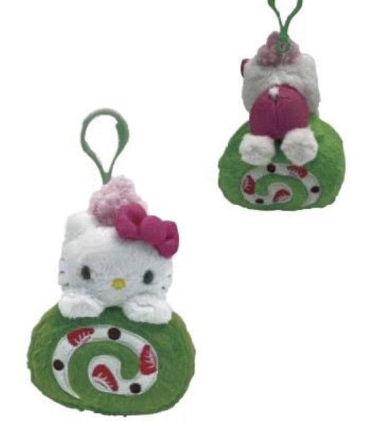Weactive Hello Kitty Matcha Sweet Treats 6" Plushies with Clips Matcha Roll Cake Kawaii Gifts