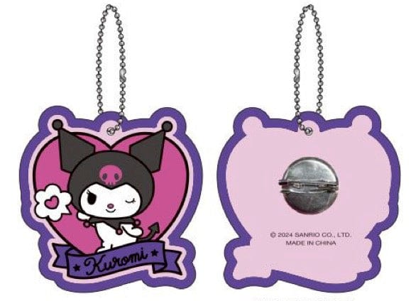 Weactive Kuromi Felt Pin Badge Keychain Kawaii Gifts 840805155747