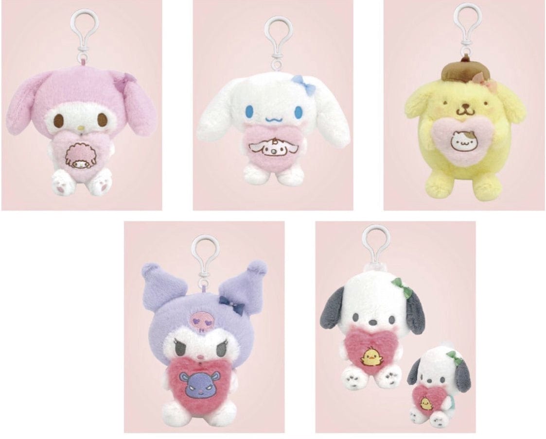 Weactive Sanrio Heart Cuties Plushie Mascots with Clips Kawaii Gifts