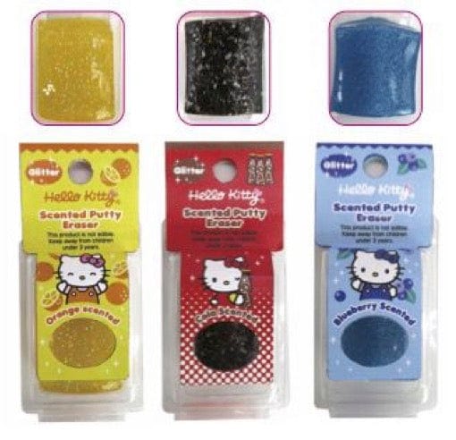 Weactive Hello Kitty Surprise Scented Glitter Putty Erasers Kawaii Gifts 840805149074