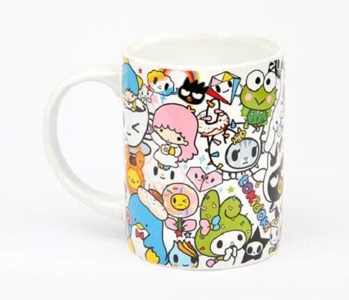 Weactive tokidoki x Sanrio Hello Kitty & Friends 14oz Ceramic Mug Kawaii Gifts 881780153267