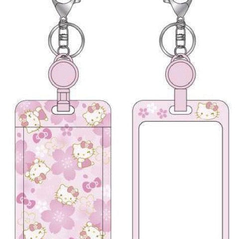 Weactive Chococat Kimono & Hello Kitty Cherry Blossom ID Plastic Card Case with Keychain Pink Kawaii Gifts 840805162059