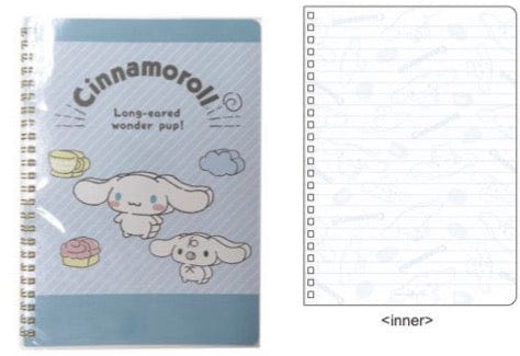 Sanrio Characters Twin Spiral Notebook Set Cinnamoroll