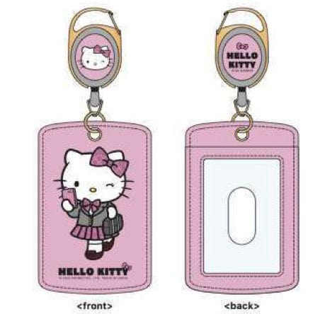 Weactive Hello Kitty Japanese School ID Card Case with Keychain Pink Kawaii Gifts 840805159226