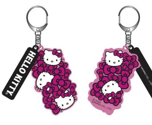Weactive Hello Kitty Pink Ribbons PVC Keychain Kawaii Gifts 840805147582