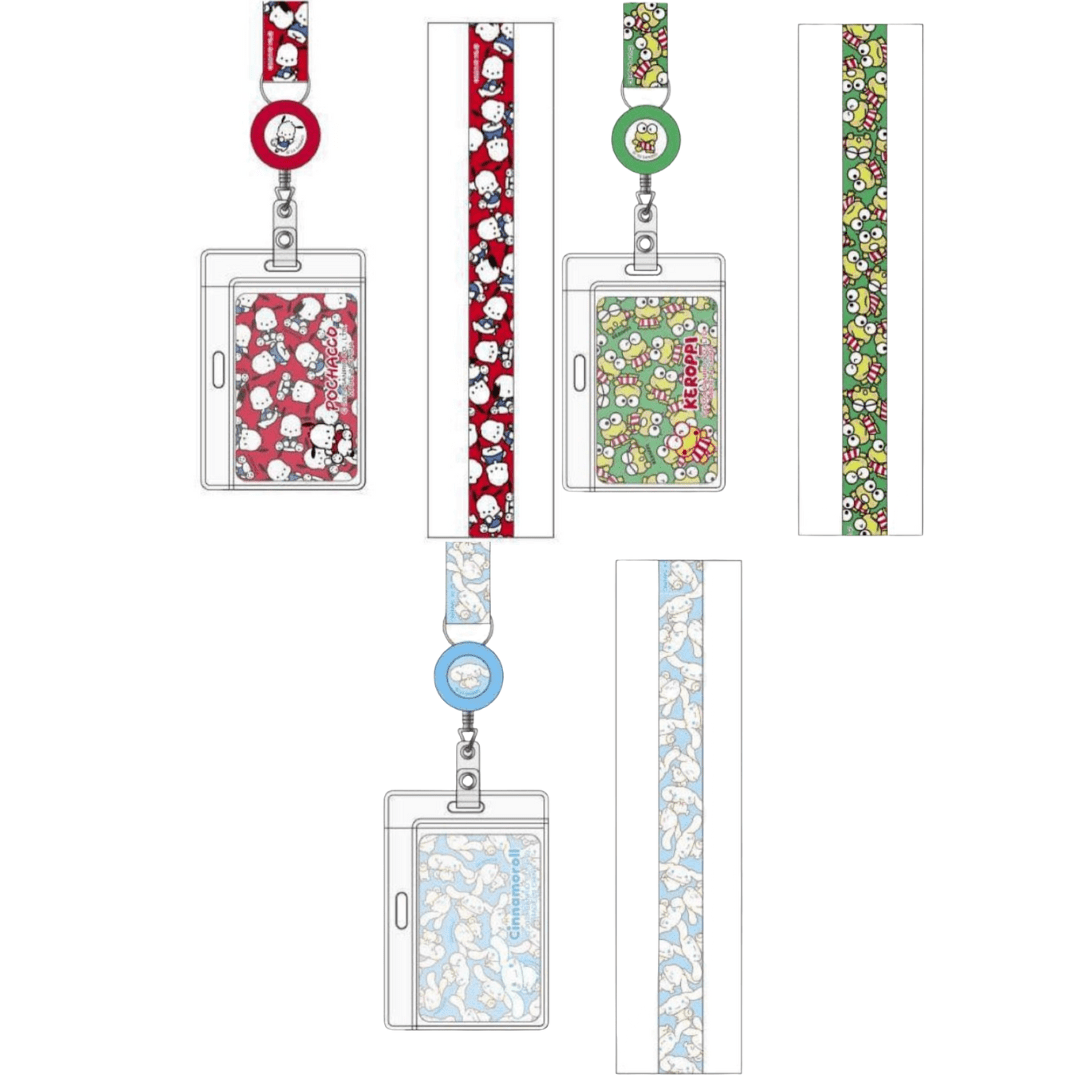 Weactive Keroppi Cinnamoroll Pochacco Lanyard with Retractable Leash Kawaii Gifts