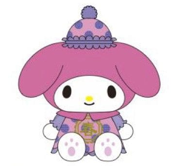 Weactive Cinnamoroll, My Melody & Kuromi Chinese New Year Dress Plushies My Melody Kawaii Gifts 840805151923