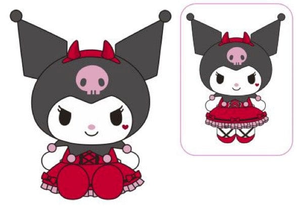 Weactive Devilish Strawberry Kuromi Plushies 14.5" Large Kawaii Gifts 840805158274