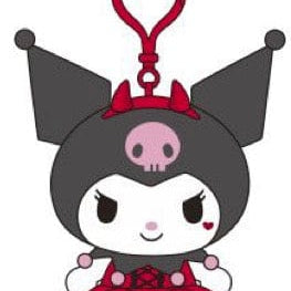 Weactive Devilish Strawberry Kuromi Plushies 4.5" Small with Clip Kawaii Gifts 840805158298