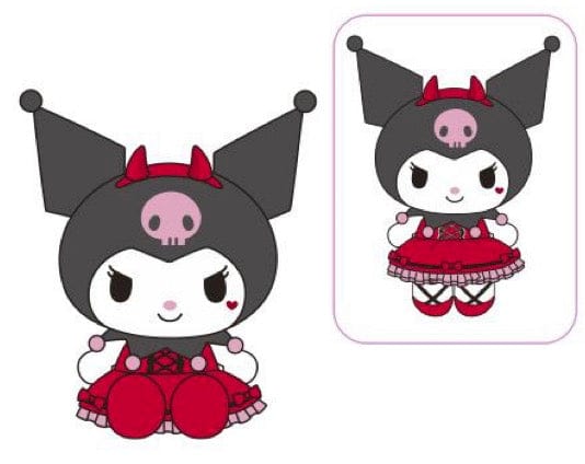 Weactive Devilish Strawberry Kuromi Plushies 9" Medium Kawaii Gifts 840805158281