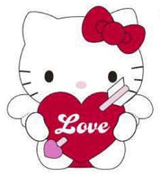 Weactive Hello Kitty Fluffy Angel Wings & Heart Balloon Plushies 10" Large Kawaii Gifts 840805161243