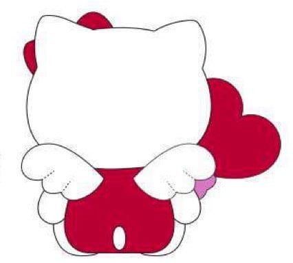 Weactive Hello Kitty Fluffy Angel Wings & Heart Balloon Plushies Kawaii Gifts