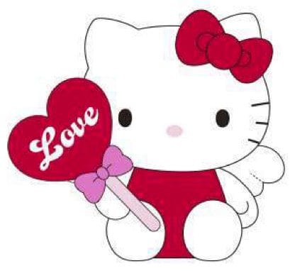 Weactive Hello Kitty Fluffy Angel Wings & Heart Balloon Plushies 18" X-Large Kawaii Gifts 840805161212