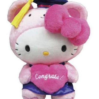 Weactive Hello Kitty Graduation Pink Bear Plushies Large Kawaii Gifts 840805147452