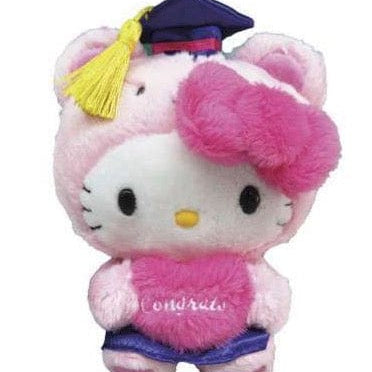 Weactive Hello Kitty Graduation Pink Bear Plushies Small Kawaii Gifts 840805147476