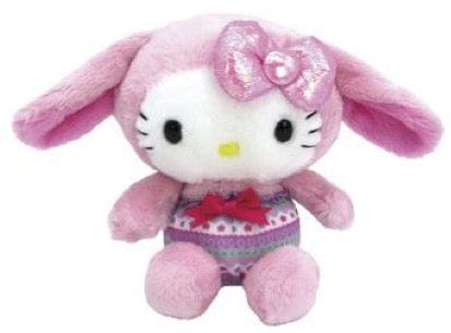 Weactive Hello Kitty Heart Easter Plushies Collection: Chick & Bunny Small 5" Bunny Kawaii Gifts 840805153606
