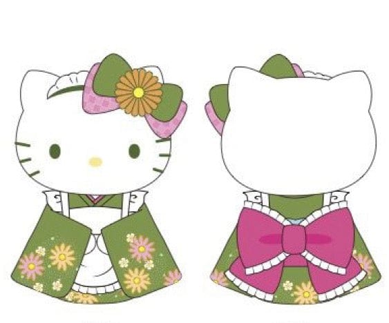 Weactive Hello Kitty Matcha Green Kimono Plushies Small 6" Kawaii Gifts 840805152722