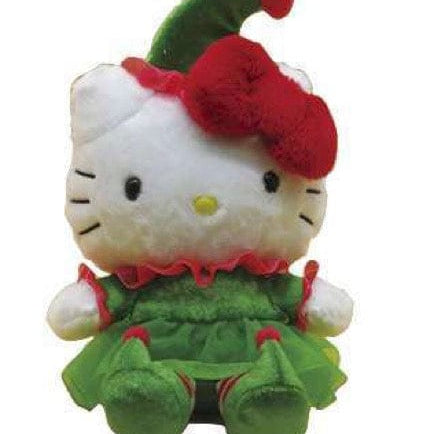 Weactive Hello Kitty Merry Christmas Plushies Green Elf Kawaii Gifts 840805159806