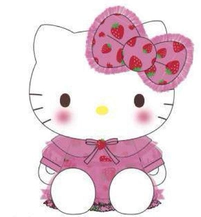 Weactive Hello Kitty Strawberry Dress Plushies Kawaii Gifts