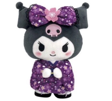 Weactive Kuromi Sakura Kimono Plushies 8.5" Large Kawaii Gifts 840805152579