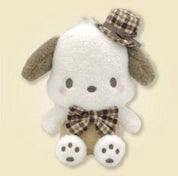 Weactive Pochacco Soft Mocha Checker Bow Plushies Medium 9" Kawaii Gifts 840805157628