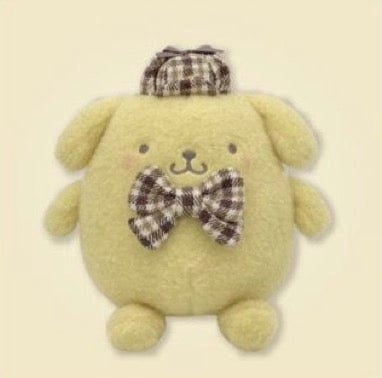 Weactive Pompompurin Soft Mocha Checker Bow Plushies Medium 7" Kawaii Gifts 840805157604