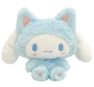 Weactive Sanrio Fluffy Pastel Kitten 6" Plush: Cinnamoroll, Pompompurin, Kuromi, My Melody, Hello Kitty, My Piano Kawaii Gifts